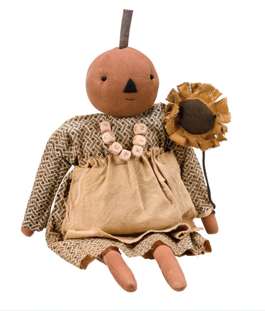 Susie Pumpkin Primitive Doll