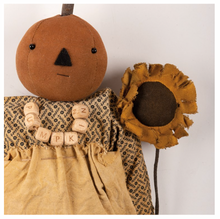 Load image into Gallery viewer, Susie Pumpkin Primitive Doll
